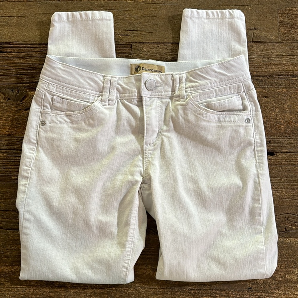 Democracy Women's Skinny Jeans - White - Picture 2 of 9